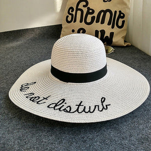 Ladies Big Brim Summer Shade Straw Hat