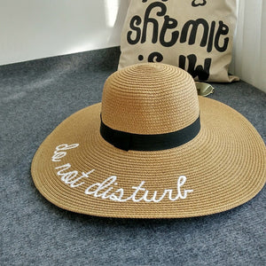 Ladies Big Brim Summer Shade Straw Hat